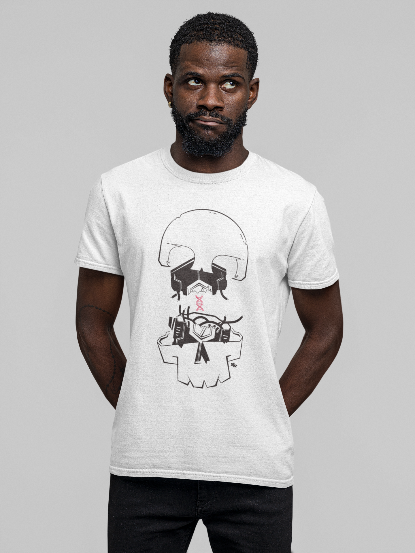 Skull Shirt in White
